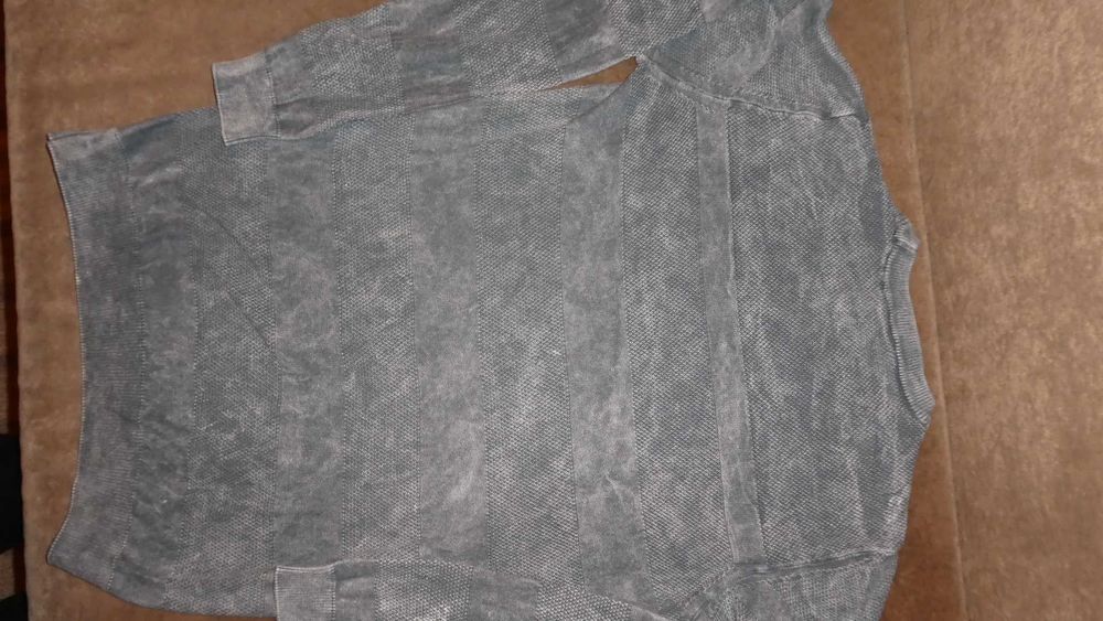 TOMMY HILFIGER sweter męski szary j.nowy S/M