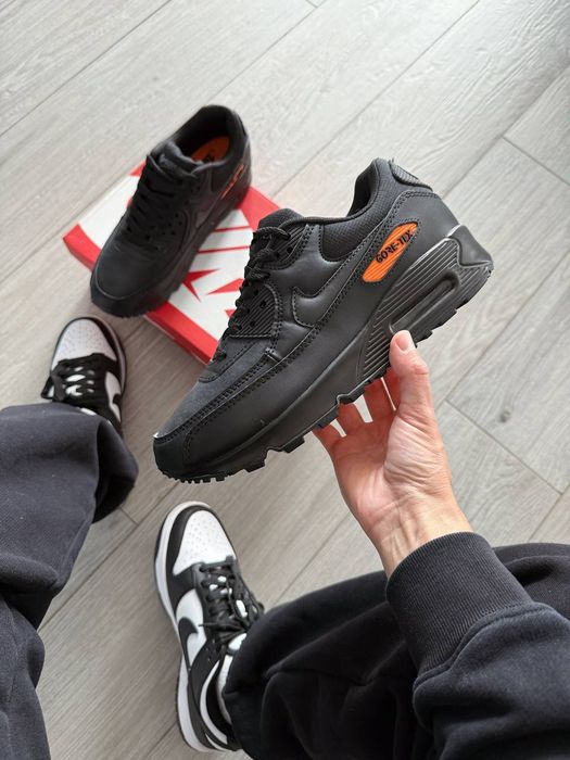 Кросівки осінні Nike Air Max 90 Gore-Tex Black premium | Кроссовки Найк чоловічі