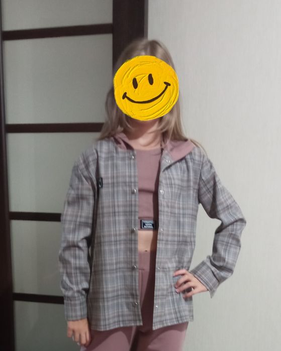 Сорочка/рубашка з капюшоном дитяча 146р