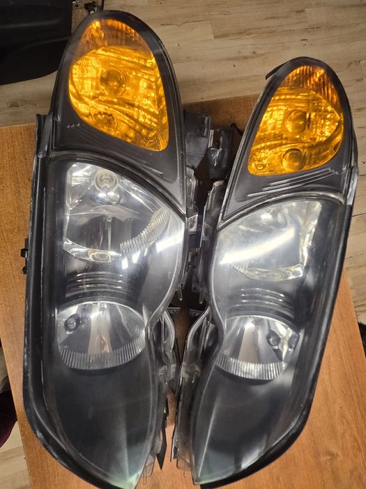 BMW E46 Reflektory ZKW Lampy Kierunki Przód Komplet Polift  BDB Stan
