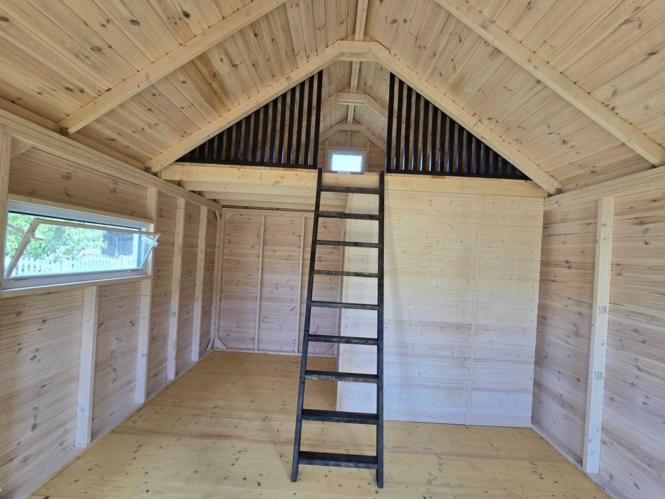Domek drewniany typu STODOŁA 20m² – komfort, design i szybki montaż!