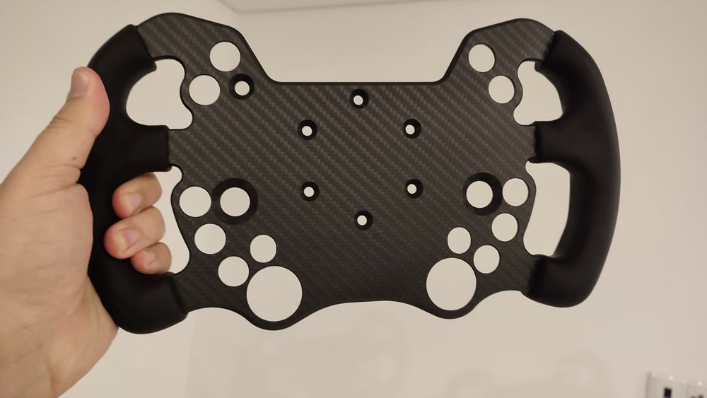 Placa de fibra de carbono Simube GT3 Endurance para volante Fanatec