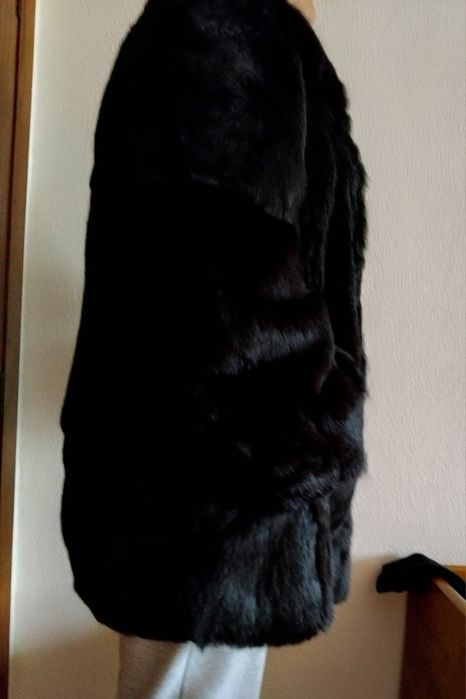 Casaco de Peles Vison Preto