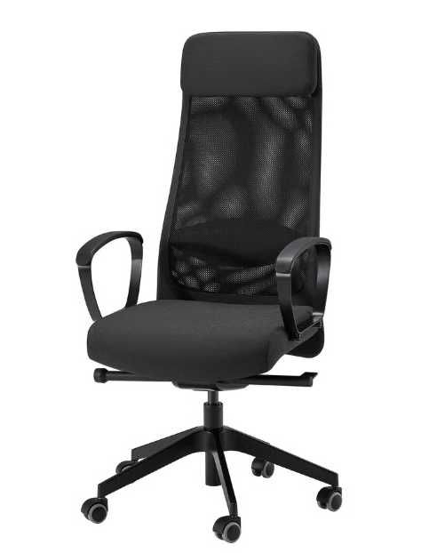 Krzesło biurowe IKEA MARKUS – ergonomiczne.