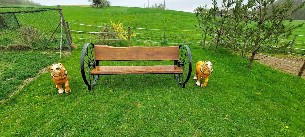 Ławka ogrodowa industrial