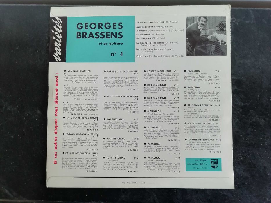 Vinil Georges Brassens (3 vinis)