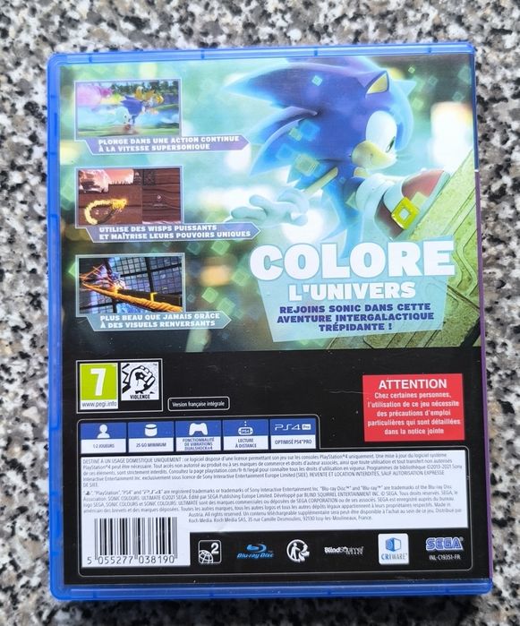 Sonic colours ultimate PlayStation 4