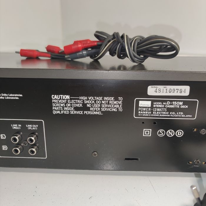 Leitor de cassetes - Sansui Stereo Cassette Deck D-150M