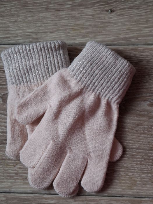 Розові перчатки для дівчинки