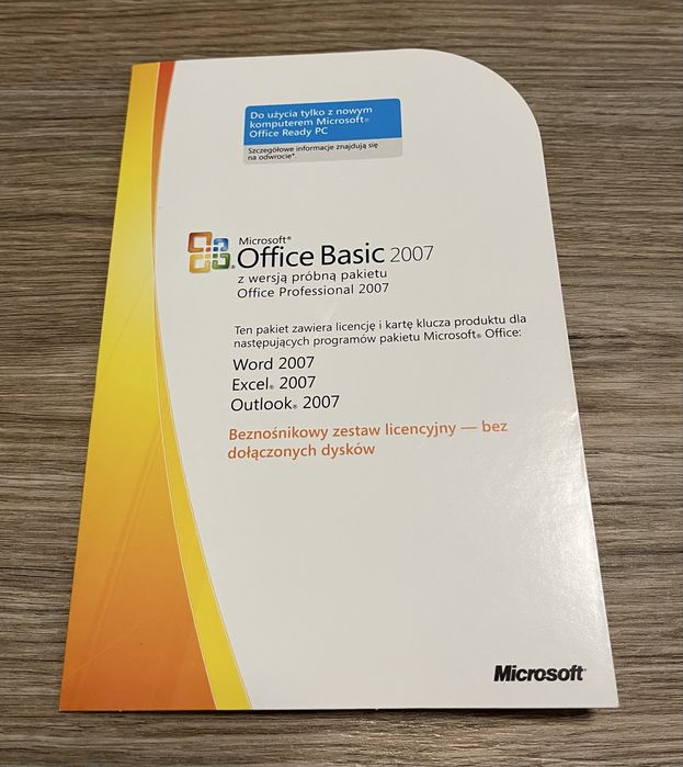 Microsoft Office Basic 2007 komplet licencyjny