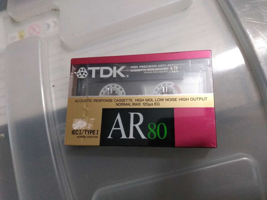 Raríssima cassete de áudio VINTAGE, TDK AR 80, NOVA!
