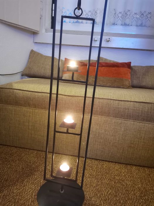 Suporte para 3 velas em ferro