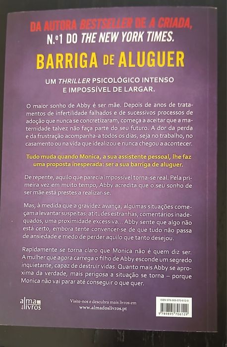 Livro NOVO  "Barriga de Aluguer"