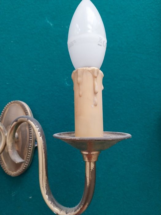 Candeeiros de latão antigos/Chaminé para centro de mesa para por vela