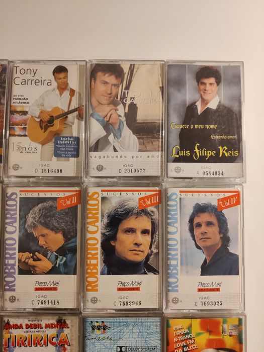 15 casettes originais + 22 casettes de surpresa