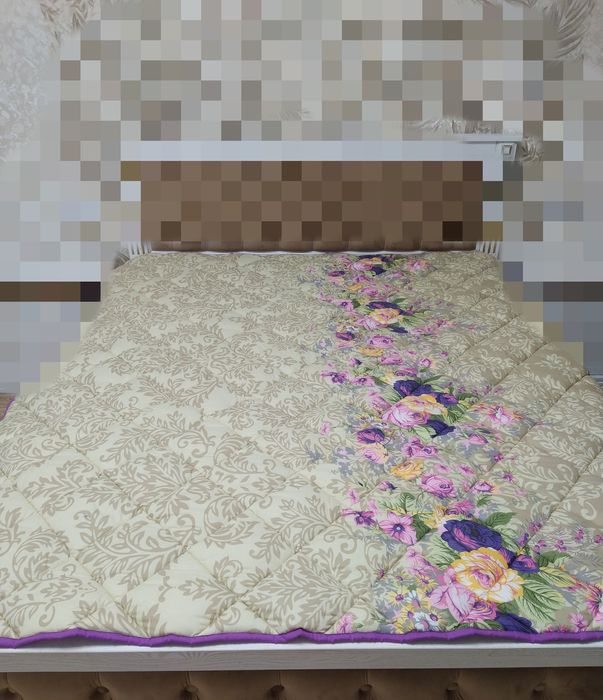 Пухова ковдра синтепух #300 , євроковдра 200*220, одіяло якісне