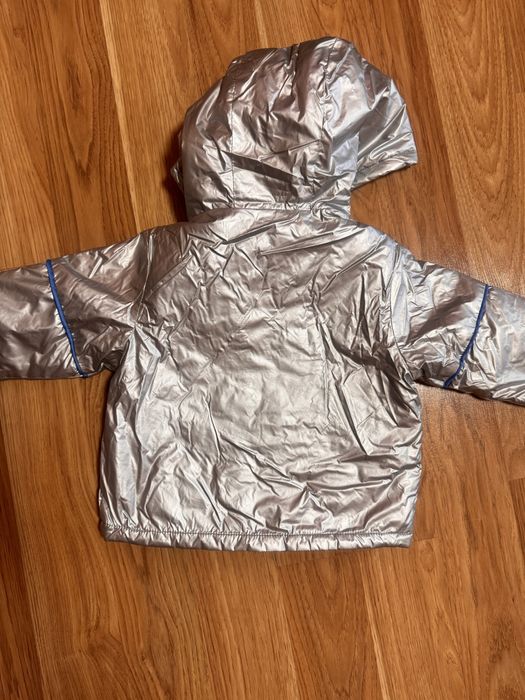 Shein срібляста осіння куртка для хлопчика 2-3 роки