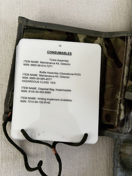 Detector Kit, Chemical Agent Residual