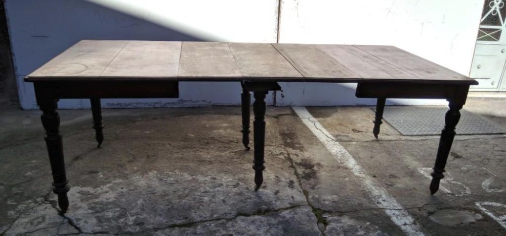 Mesa Cadeiras Canapé Mogno Séc XIX
