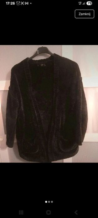 #Topshop sweter czarny bukłak ciepły  milutki oversize