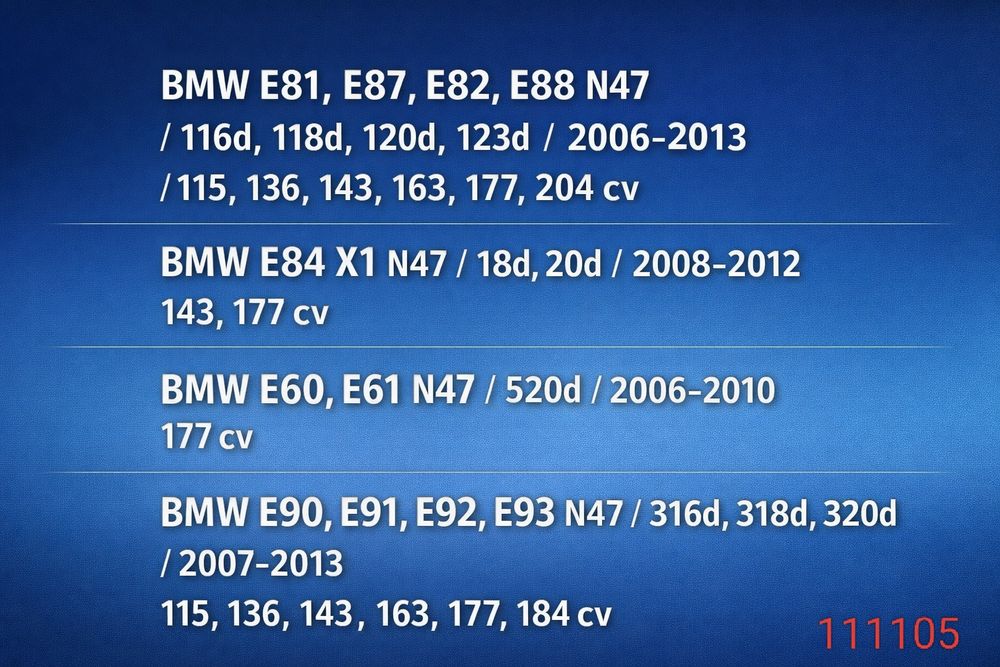 Downpipe BMW serie E n47 120d 320d 520d 118d