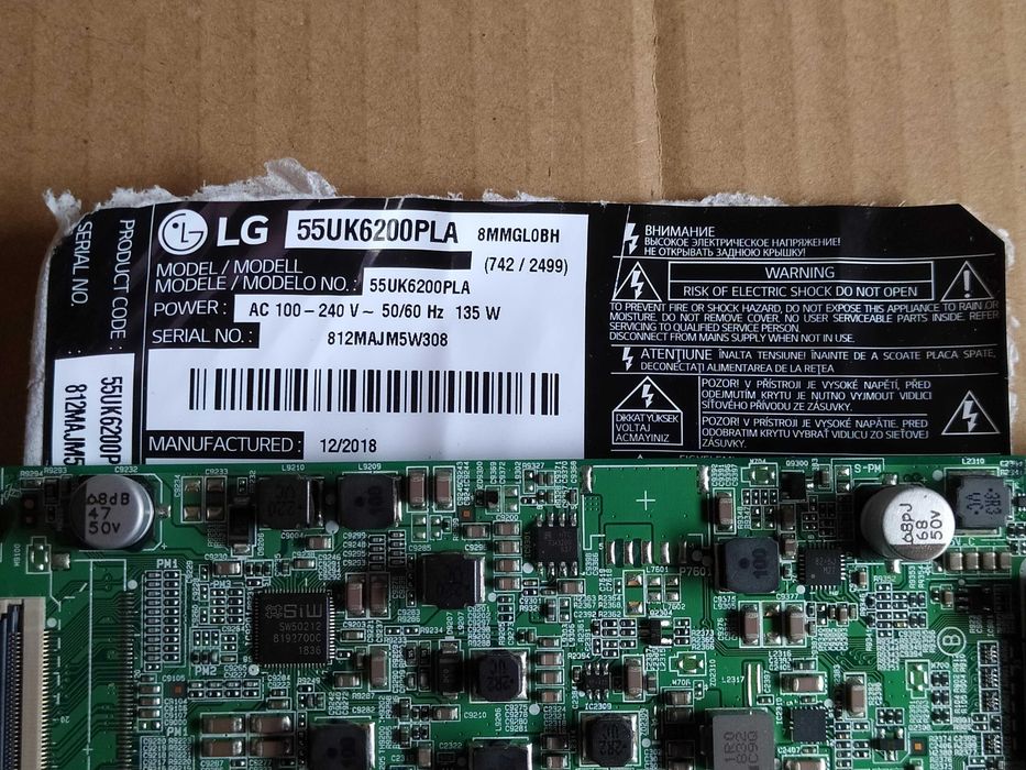 placa de tv LG  LG 55uk6200