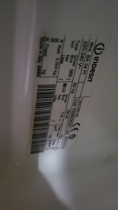 Lodówka indesit BA 34 PI