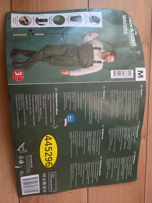 Spodnie z wbudowanymi kaloszami - wodery