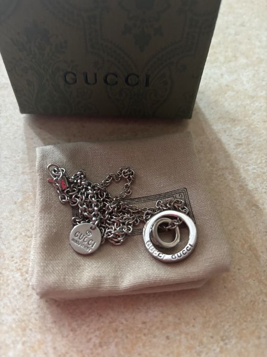 Підвіска Gucci на ланцюжку зі срібла