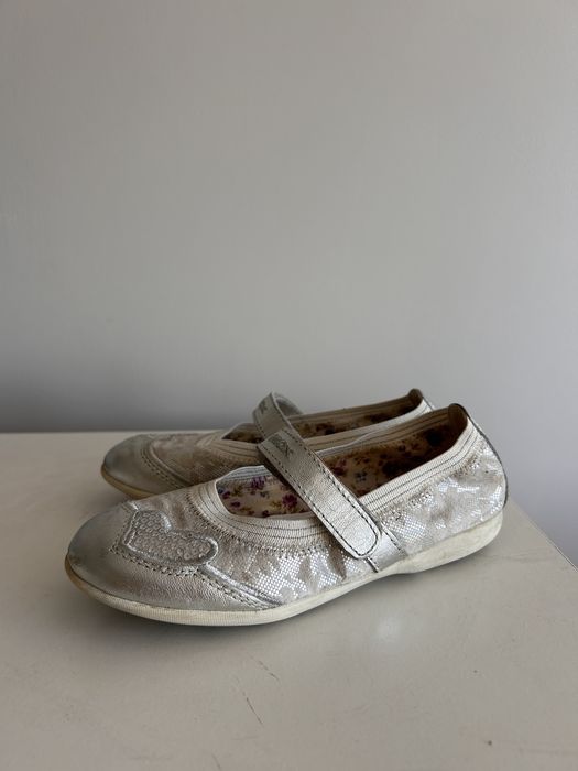 Balerinki GEOX dla dziewczynki eko skóra oddychające r. 32