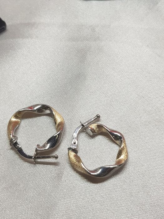 Złote kolczyki koła złoto 585