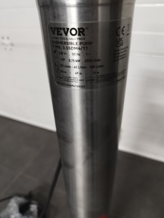 Bomba submersível de Furo Vevor