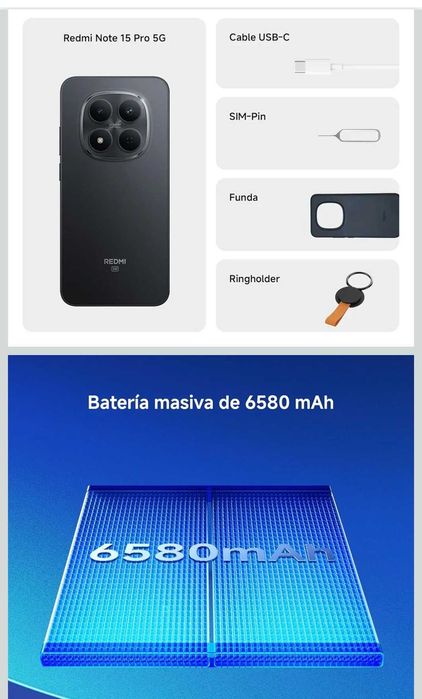 Xiaomi Redmi Note 15 Pro 5G Dual SIM 6.83" 12GB/512GB Black  SELADO