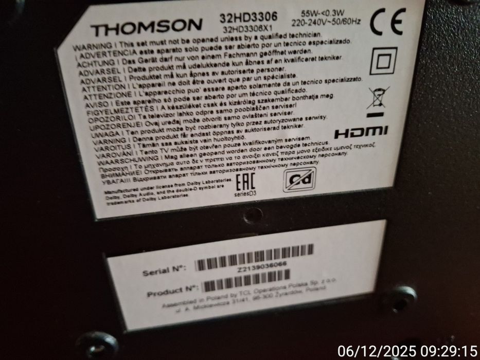 Thomson 32 polegadas