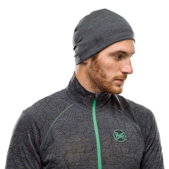 Czapka Buff Merino Lightweight Beanie Solid Grey