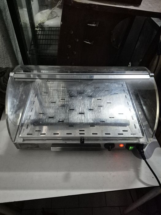 vitrine quente de balcão