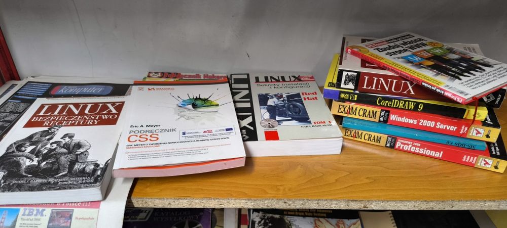 Retro gazety ksiazki informatyka linux windows