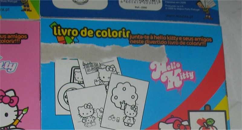 Majora - Conjunto Hello Kitty - Jogo/Puzzle + 6 livros de colorir