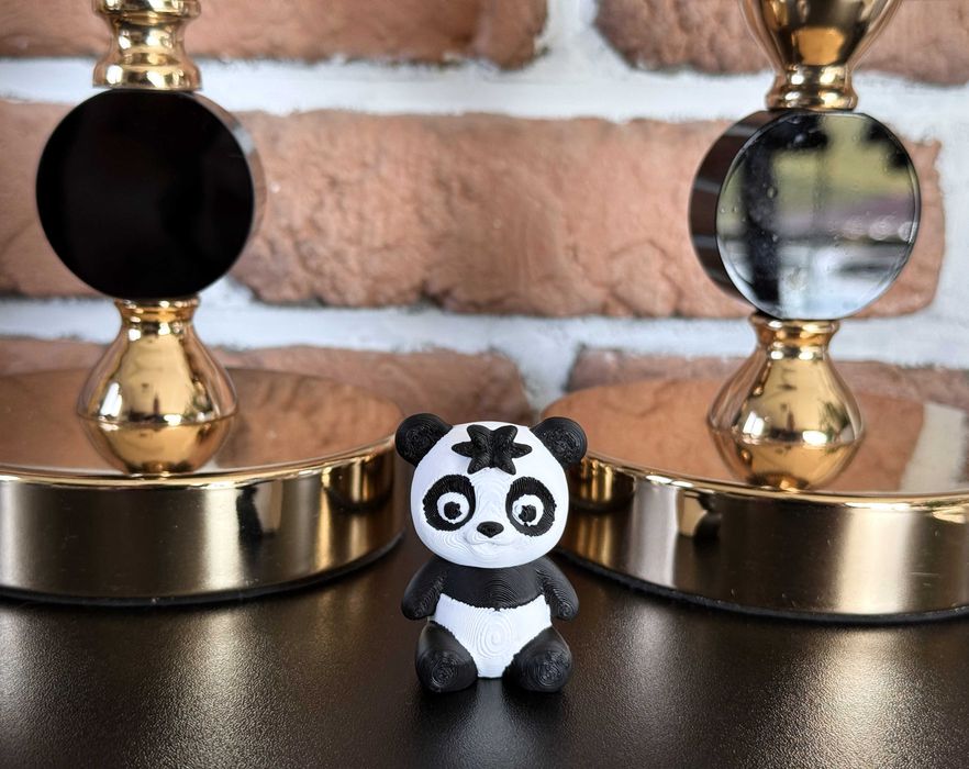 Mini Panda Baby 3D – urocza, ruchoma figurka w słodkiej odsłonie