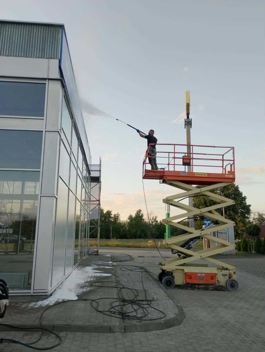 Mycie Kostki Brukowej,Tarasów,Elewacji,Hal Przemysłowych,Ogrodzeń