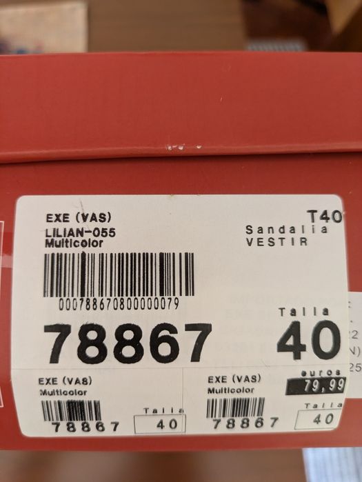 Sandálias EXE usadas 1x
