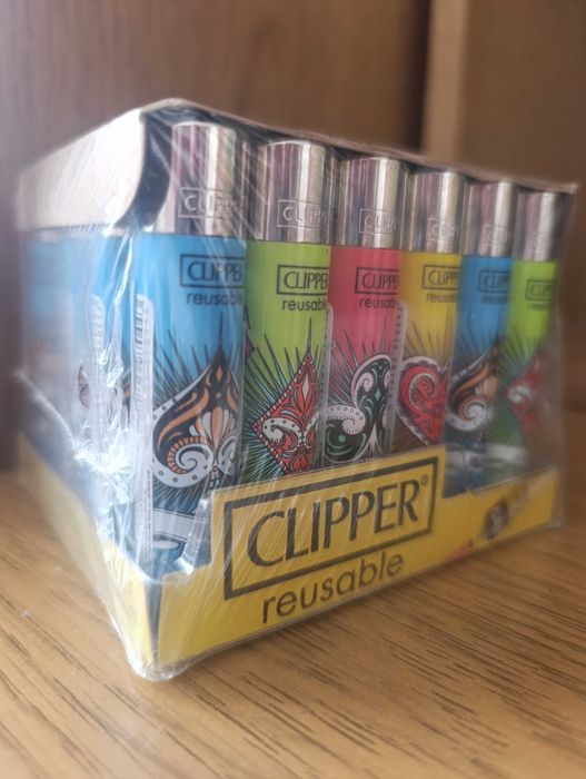 Зажигалки оригінал Clipper (блок 24шт)490грн