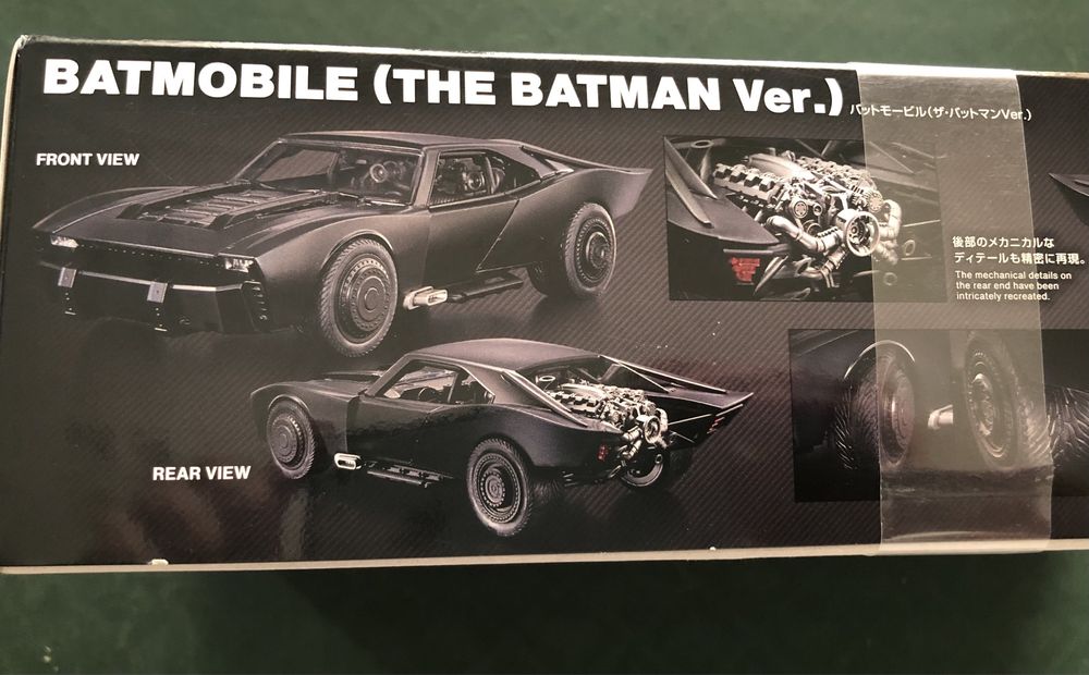 Batmobile The Batman 2022 da Bandai Spirits escala 1/35 NOVO & SELADO