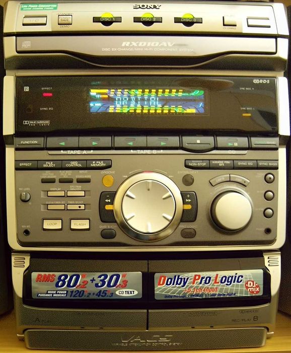 Sistema Mini Hi-Fi Sony MHC-RXD10AV (Topo de Gama)