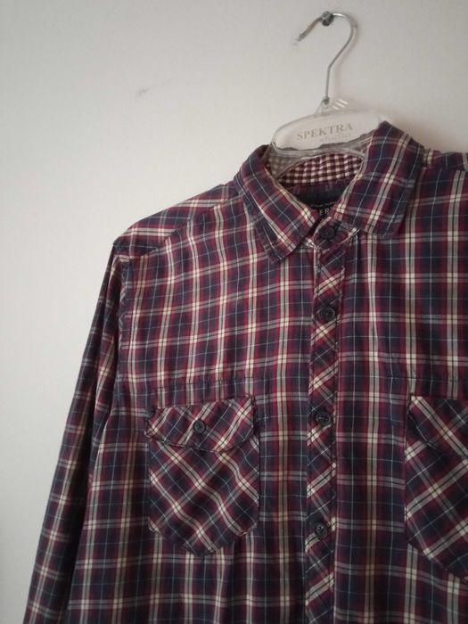 Koszula w kratę z długim rękawem jesienna drwal casual Reserved S M