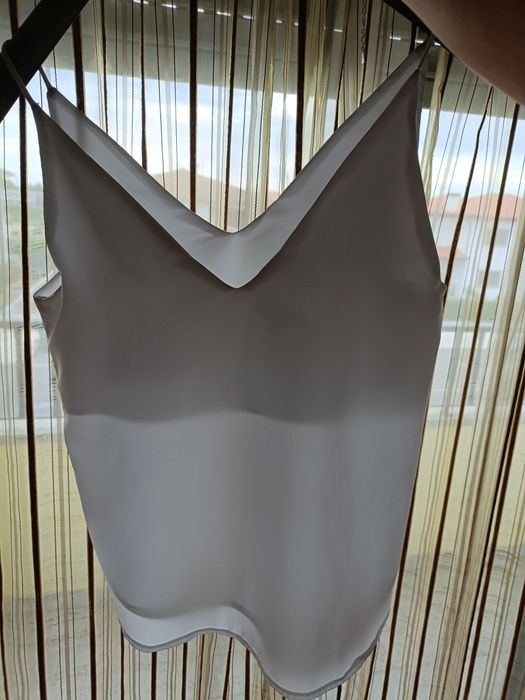 Top branco alças