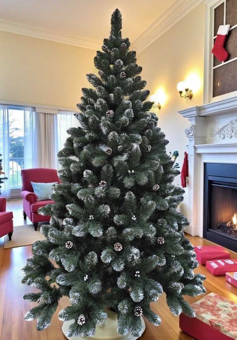 ‼️ Штучна ялинка новорічна зелена с шишками. Елка искусственная. Дроп