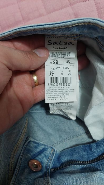 Calças de Mulher Salsa Nº 36 – Jeans Azul Claro