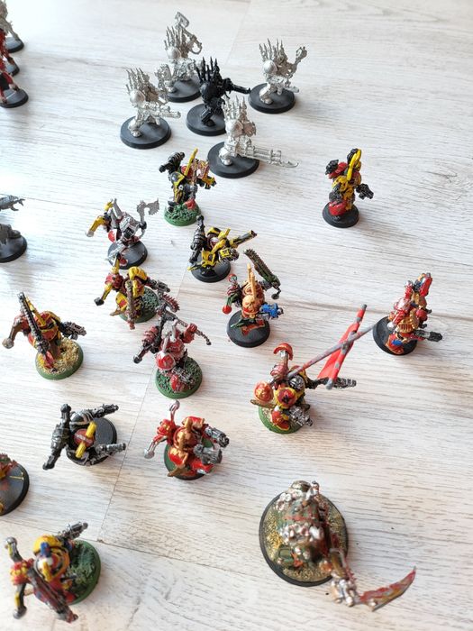 Warhammer 40k Chaos Space Marines - armia + części dodatkowe
