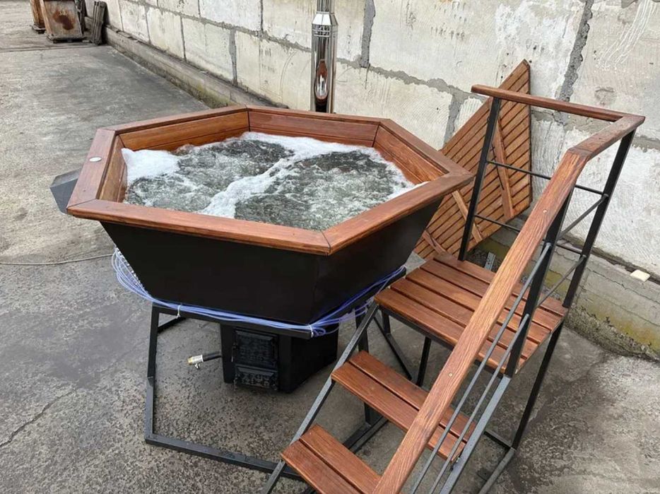 ‼️ВИРОБНИК‼️ Чан на Дровах  • Карпатьський чан на 4-6 чел • Банний чан